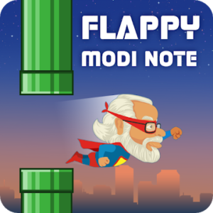 Super flappy Modi note game