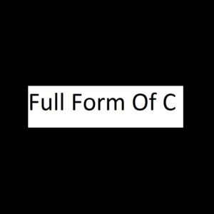 Full form of C