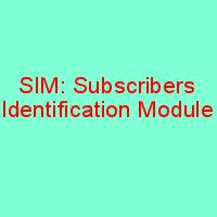 SIM full form in English and Hindi