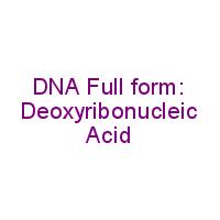 DNA Full form