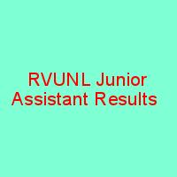 RVUNL Junior Assistant Result 2018 