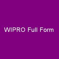 WIPRO Full Form in English